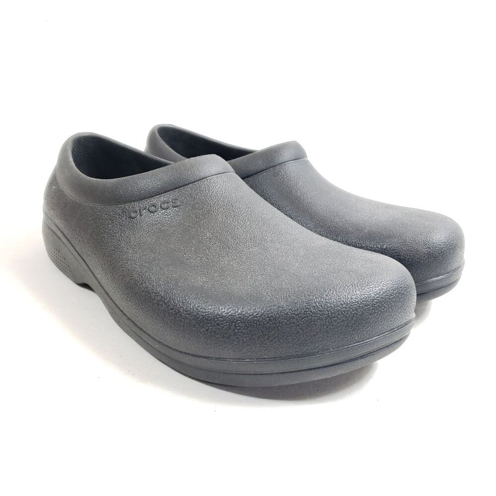 Crocs Bistro Unisex Slip-Resistant Work Clogs Women's Size 8 Men's 6 Black